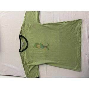 Vintage Lucky Charms Leprechaun Passing4sane Green Ringer L